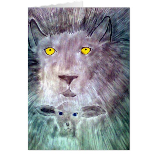 Lion and The Lamb Card