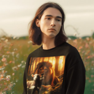 LION AND THE LAMB CHRISTIAN T-SHIRTS