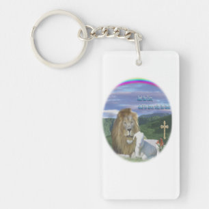 Lion and the Lamb products Key Ring