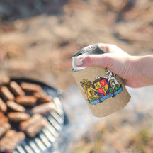 Lion and Unicorn Rampant Beer Coat of Arms