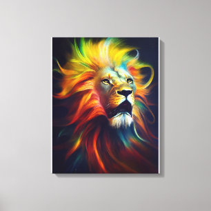 Lion Animal Discovery Adventure Nature Planet Canvas Print