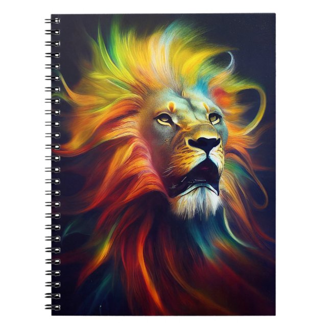 Lion  Animal Discovery Adventure Nature Planet  Notebook (Front)