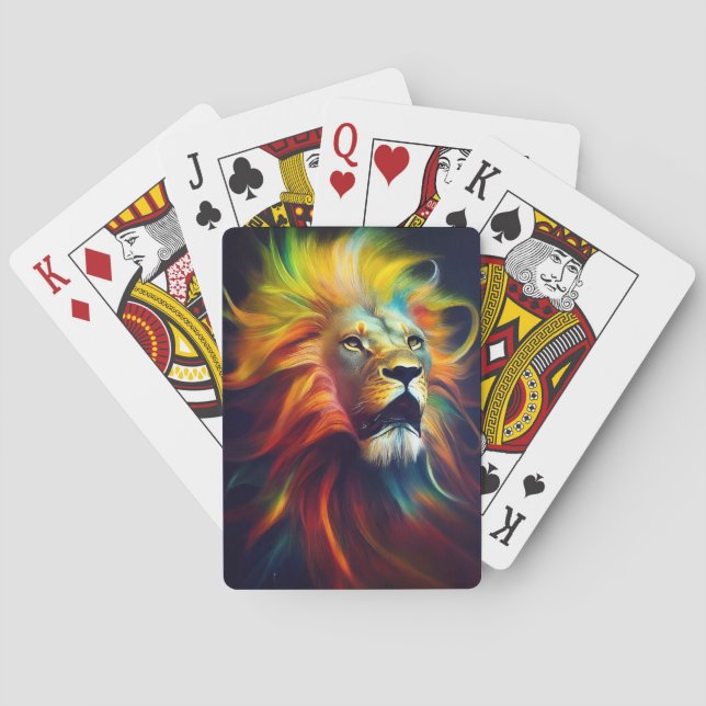 Lion  Animal Discovery Adventure Nature Planet  Playing Cards (Back)