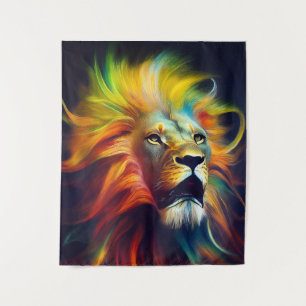Lion  Animal Discovery Adventure Nature Planet  Tapestry