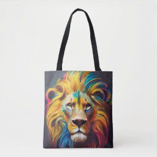 Lion  Animal Discovery Adventure Nature Planet  Tote Bag