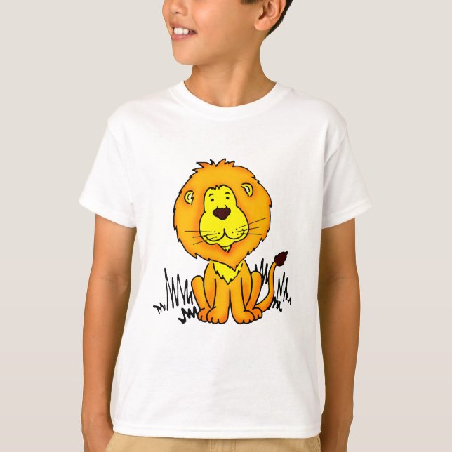 Lion animal drawing art t-shirt (Front)