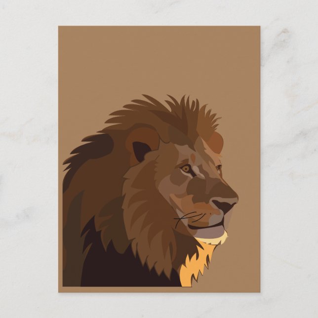 Lion Animal Wildlife Postcard (Front)
