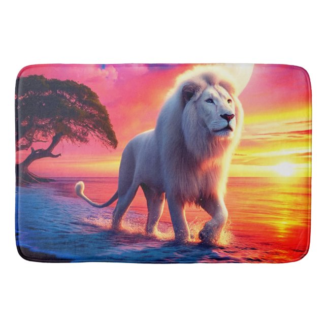 Lion Art Bath Mat (Front)