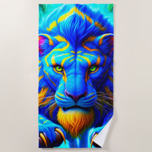 Lion Art Beach Towel