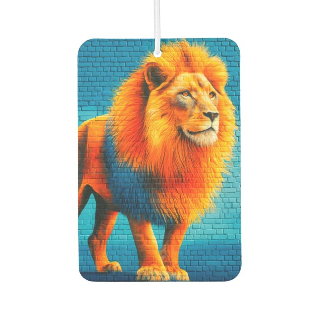 Lion Art Car Air Freshener (Front)