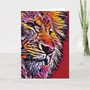 Lion Art Card