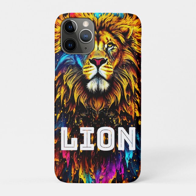 Lion Art Colour Splash Case-Mate iPhone Case (Back)