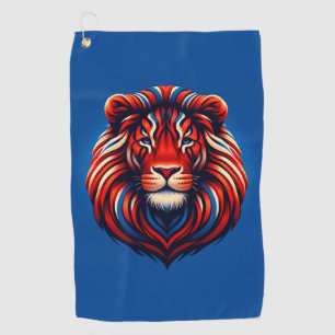 Lion Art Golf Towel