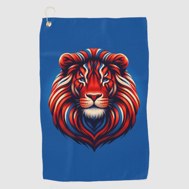 Lion Art Golf Towel (Front)
