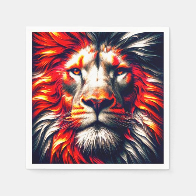 Lion Art Napkin (Front)