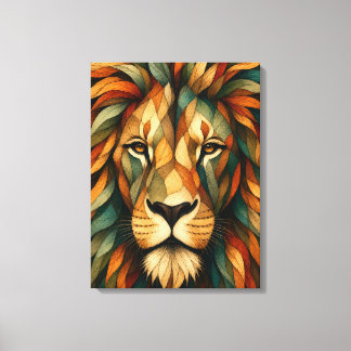 Lion Art Portrait Wall Art