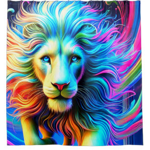 Lion Art Shower Curtain