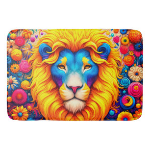 Lion Artwork Bath Mat
