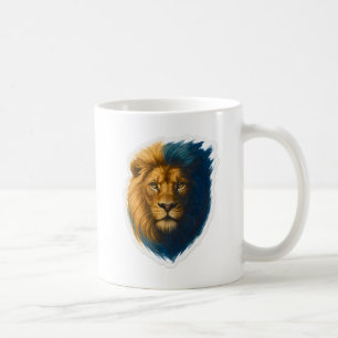 Lion Artwork – Bicolor Coffee Mug