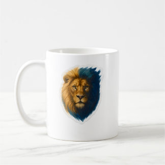 Lion Artwork – Bicolor Coffee Mug