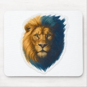 Lion Artwork – Bicolor Mouse Mat