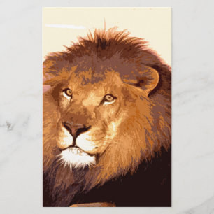 Lion Artwork Stationery