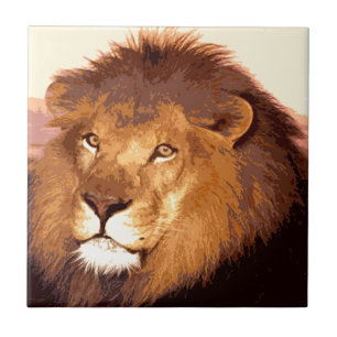 Lion Artwork Tile