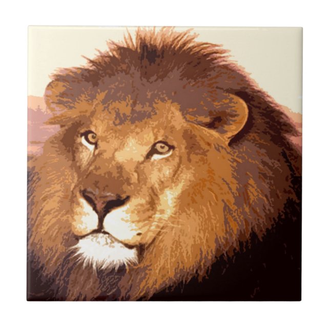 Lion Artwork Tile (Front)