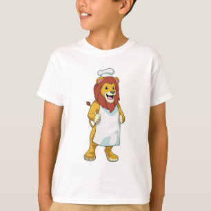 Lion as Cook with Chef hat & Cooking apron T-Shirt