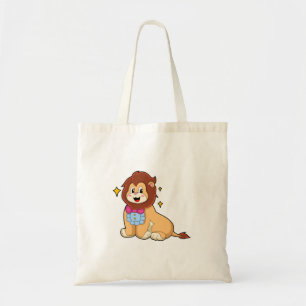 Lion as Gentleman with Tie.PNG Tote Bag
