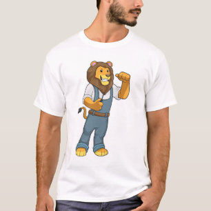 Lion as Handyman Screwdriver T-Shirt