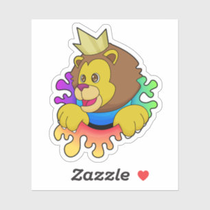 Lion as King with Crown
