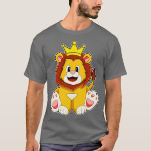 Lion as King with Crown 2 T-Shirt
