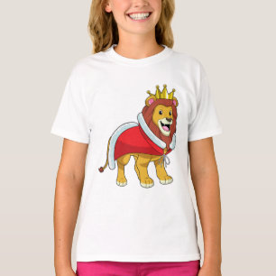 Lion as King with Crown & Cape T-Shirt