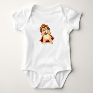 Lion as King with Crown.PNG Baby Bodysuit