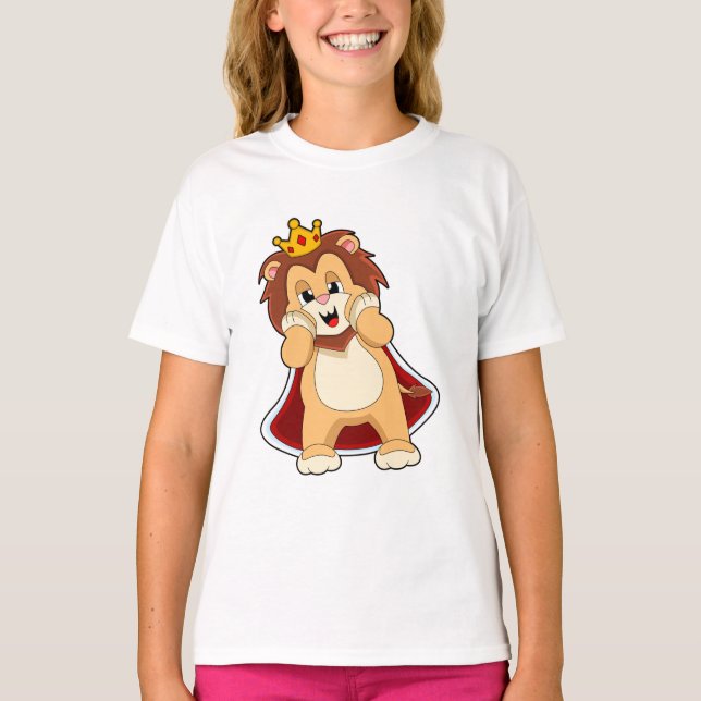 Lion as King with Crown.PNG T-Shirt (Front)