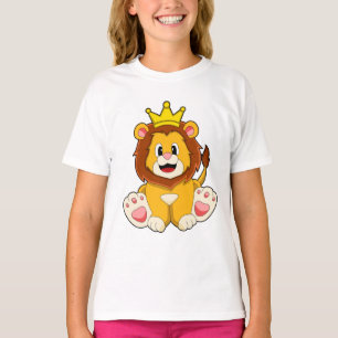 Lion as King with Crown T-Shirt