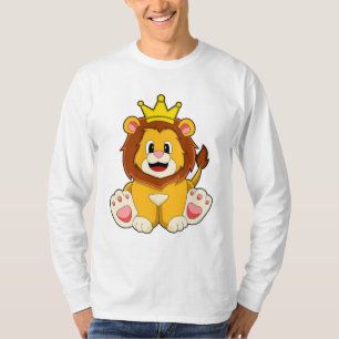 Lion as King with Crown T-Shirt