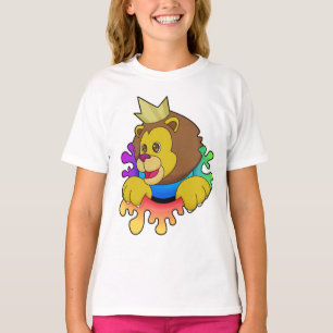 Lion as King with Crown T-Shirt