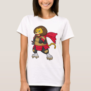 Lion as Warrior with Cape T-Shirt