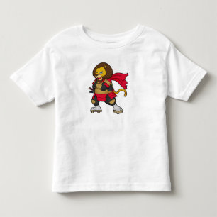 Lion as Warrior with Cape Toddler T-Shirt