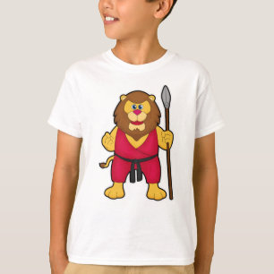 Lion as Warrior with Spear T-Shirt