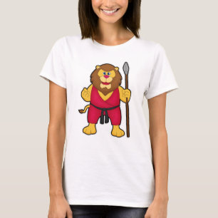 Lion as Warrior with Spear T-Shirt