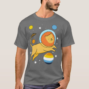 Lion Astronaut Aroace Pride T-Shirt