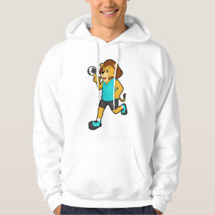 Lion at Handball player with Handball Hoodie