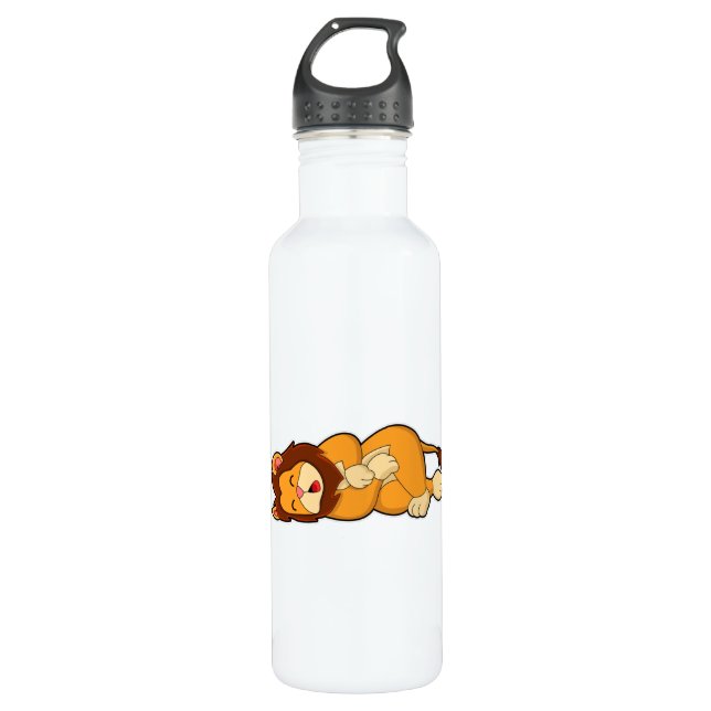 Lion at Sleeping 710 Ml Water Bottle (Front)