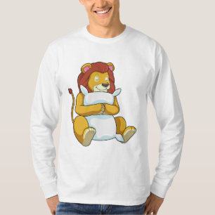 Lion at Sleeping with Pillow T-Shirt