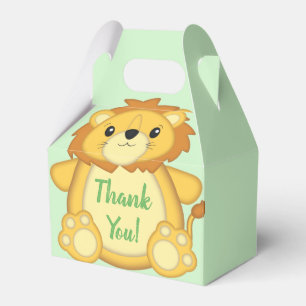 Lion Baby Shower Safari Favour Box