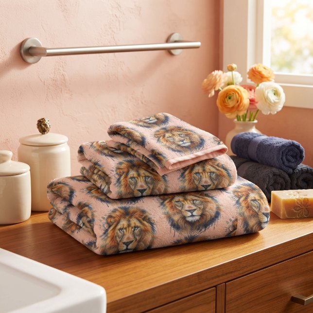 Lion Bath Towel Set (Creator Uploaded)
