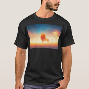 Lion Bathed in Sunset Embrace T-Shirt